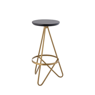 Spiroa 30" Modern Industrial Metal Backless Circular Bar Stool